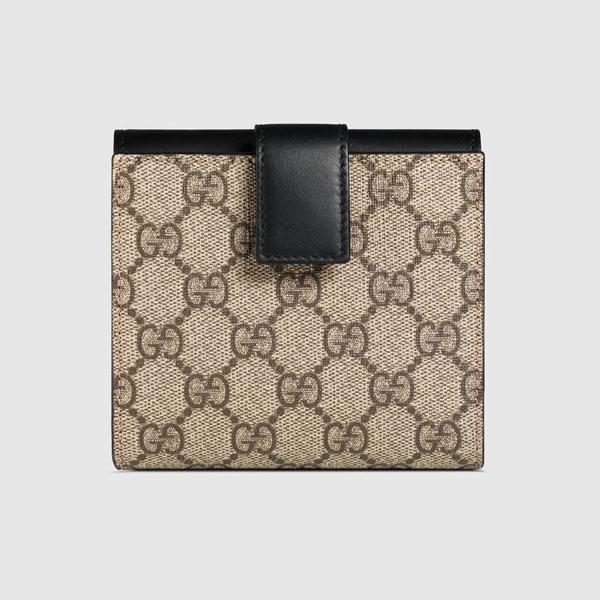 18-19AW グッチスーパーコピー *GUCCI* キャンバス フレンチフラップウォレット410104